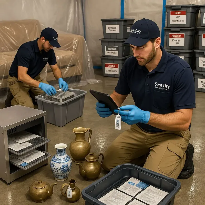 Content Protection and Restoration process in West Frankfort, IL